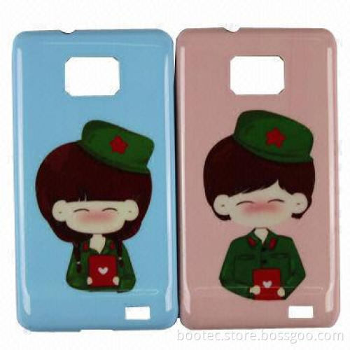 Mobile Phone Cases, ABS + PET Materials, Samsung Galaxy S2 by IMD/IML Technology